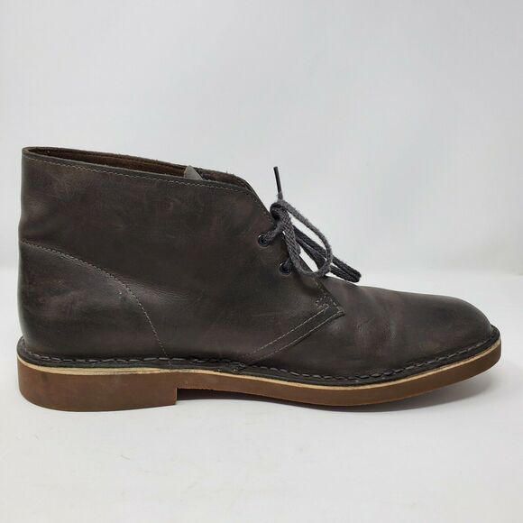 Clarks Chukka Ankle Boots Leather Two Eyelet Classic US 10.5 M - Picture 2 of 12